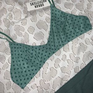 Out From Under Erin Flocked Dots Bralette